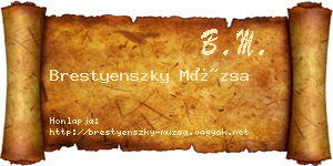 Brestyenszky Múzsa névjegykártya